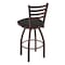 Holland Bar Stool Co 30" Swivel Bar Stool, Bronze Finish, Graph Coal Seat 41030BZ018 - alternate 3